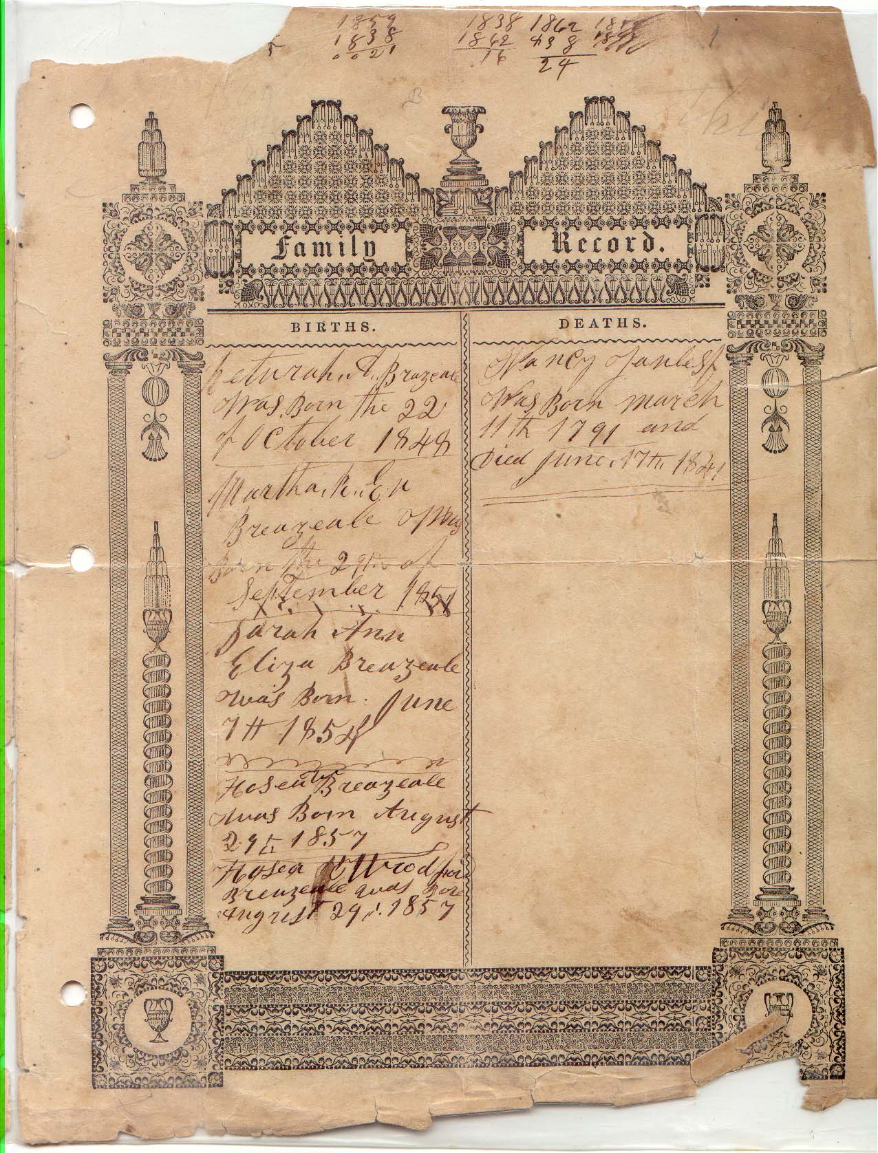 Page 3 — Additional Entries